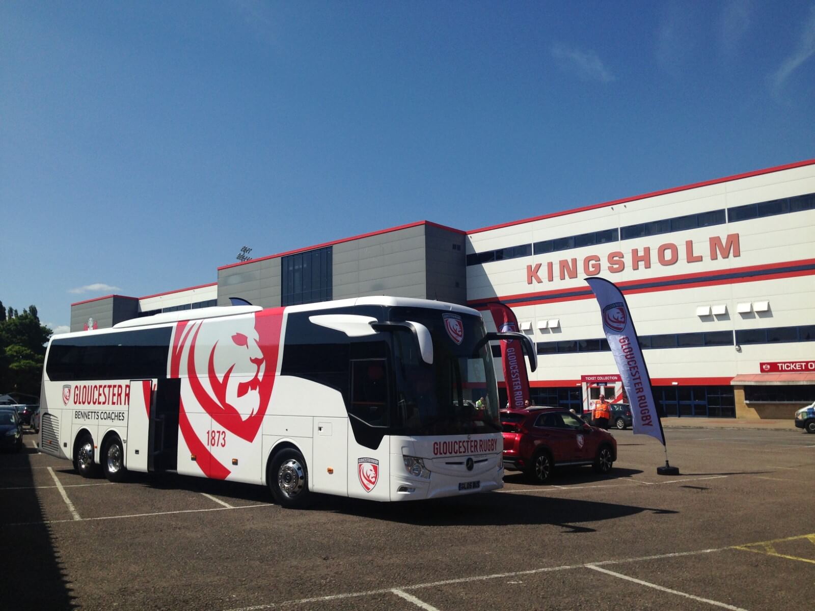 Gloucester Rugby Club Coach Kingsholm